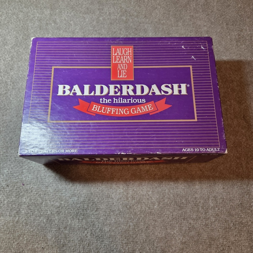 Vintage Original  Balderdash Board Game 1984 Complete Hilarious Bluffing Game